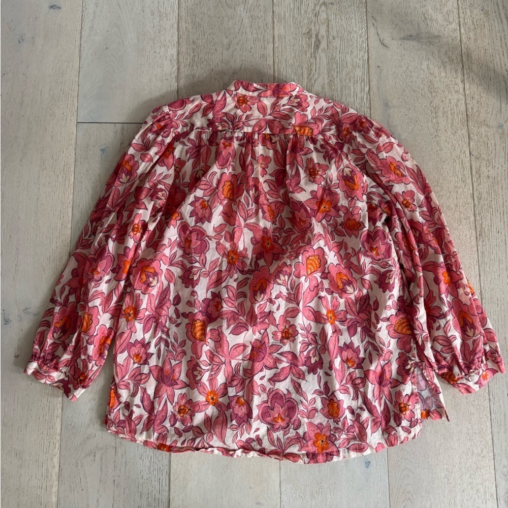 Trovata Bailey Blouse in Tea Rose. Size M - Picture 5 of 9